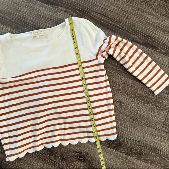 Sezane Corentine Stripe Scallop Sweater - Picture 10 of 11